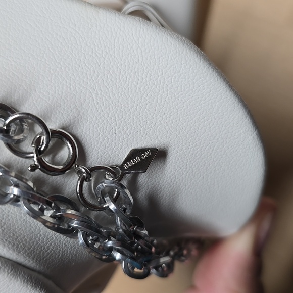 {Sarah Coventry} Silver Byzantine-style Necklace with Intricate Chainmail Design - Picture 5 of 7